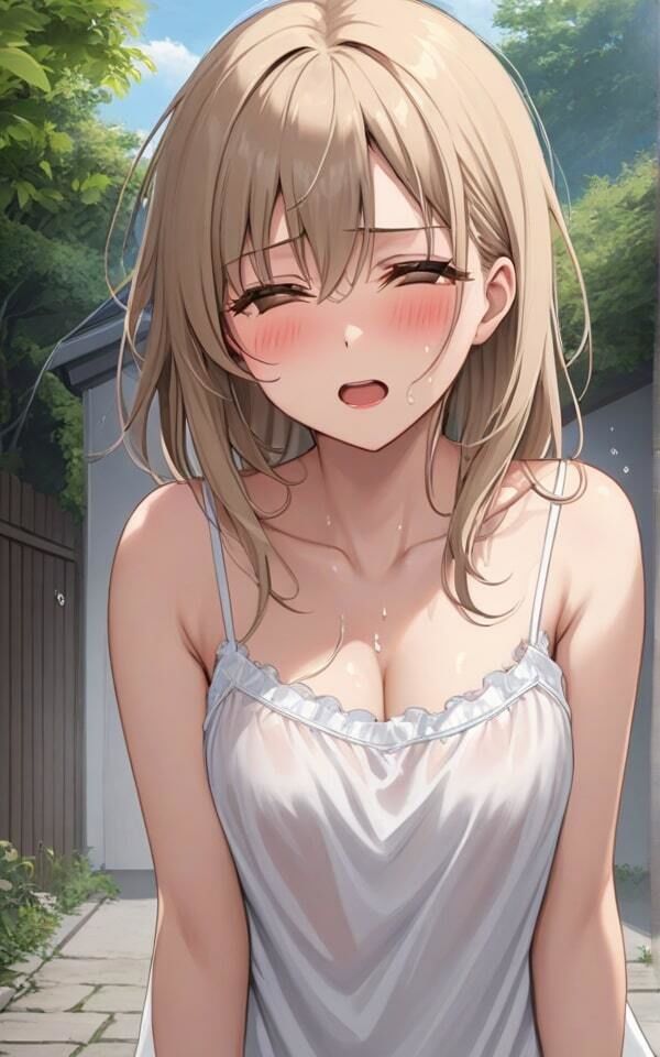 サンプル画像1:スケスケ下着のままで公園散歩 みんなに見られて興奮しちゃうね！(火の小鳥) [d_399611]