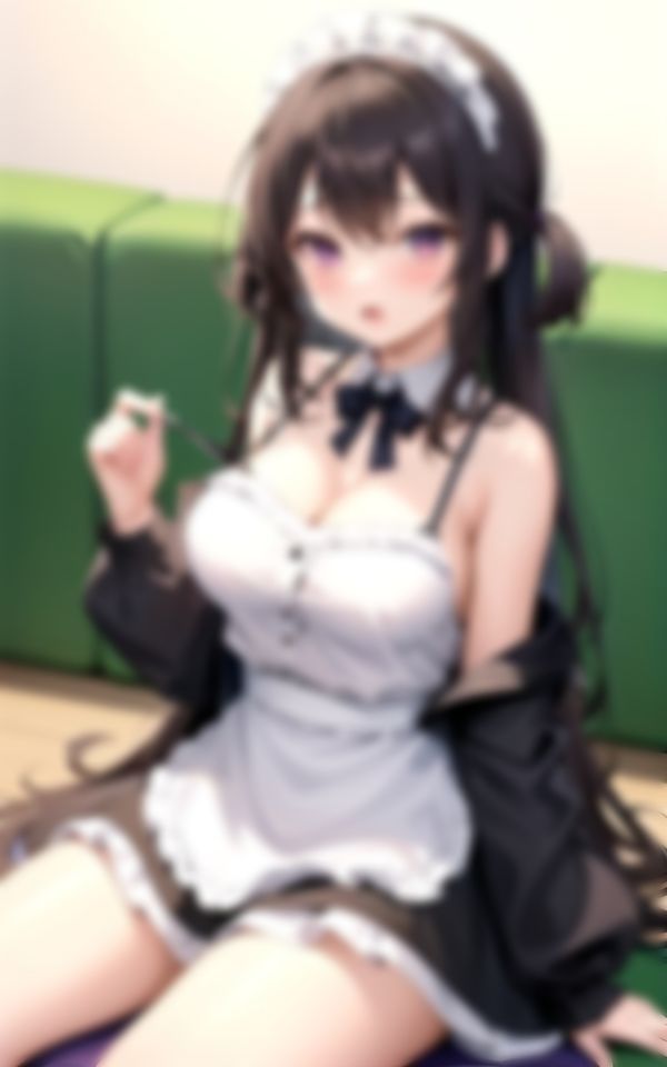 サンプル画像2:Hなメイド服でおねだりする天然淫乱美女コレクション(おやすみOLちゃん) [d_399624]