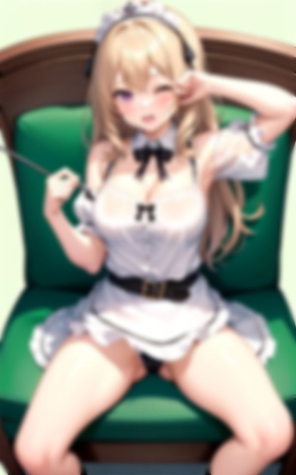 サンプル画像4:Hなメイド服でおねだりする天然淫乱美女コレクション(おやすみOLちゃん) [d_399624]