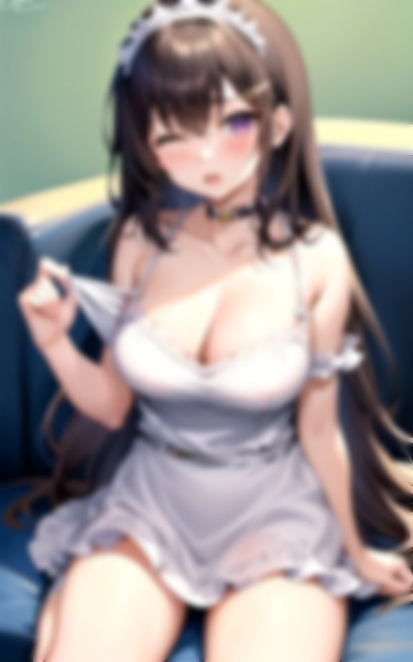 サンプル画像5:Hなメイド服でおねだりする天然淫乱美女コレクション(おやすみOLちゃん) [d_399624]