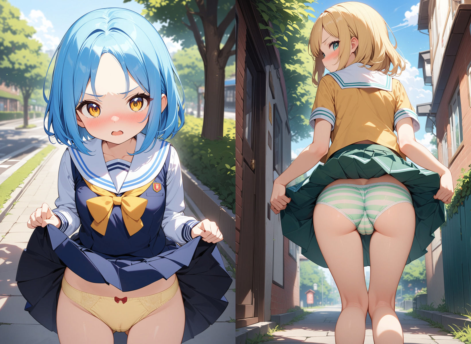 サンプル画像4:とつげき！街角JK〜あなたのぱんつ見せてください〜4(ぱんつ工房) [d_399703]