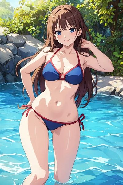 サンプル画像2:超可愛い水着のお姉さんイラスト集160枚！(古竜の使い魔) [d_399707]