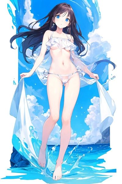 サンプル画像4:超可愛い水着のお姉さんイラスト集160枚！(古竜の使い魔) [d_399707]