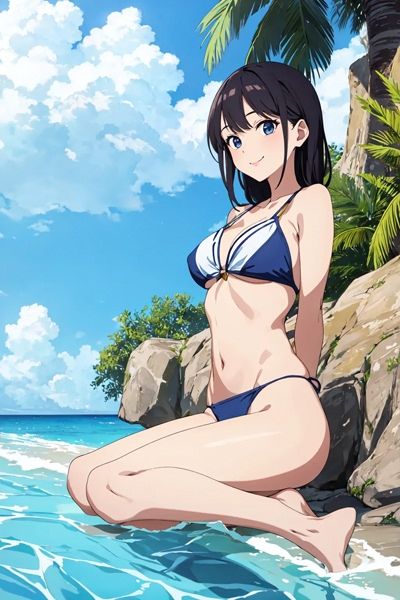 サンプル画像6:超可愛い水着のお姉さんイラスト集160枚！(古竜の使い魔) [d_399707]