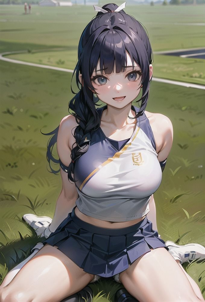 サンプル画像4:美脚チアガールのパンチラ集(AI am アニメAI画像生成見習い) [d_399736]