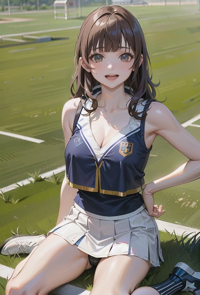 サンプル画像6:美脚チアガールのパンチラ集(AI am アニメAI画像生成見習い) [d_399736]