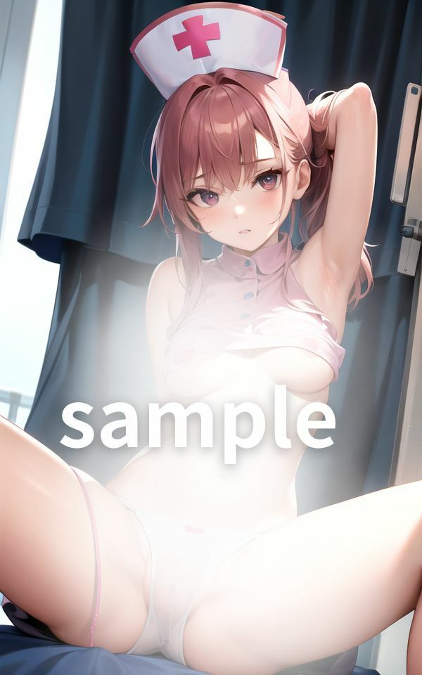 サンプル画像2:ナースのおっぱい露出(AIblack) [d_399744]