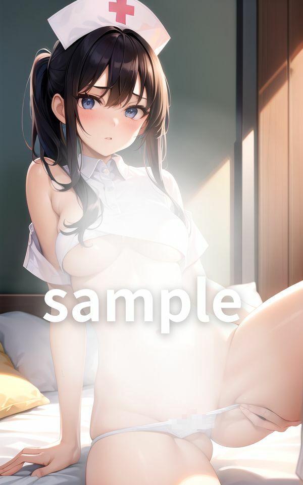 サンプル画像4:ナースのおっぱい露出(AIblack) [d_399744]