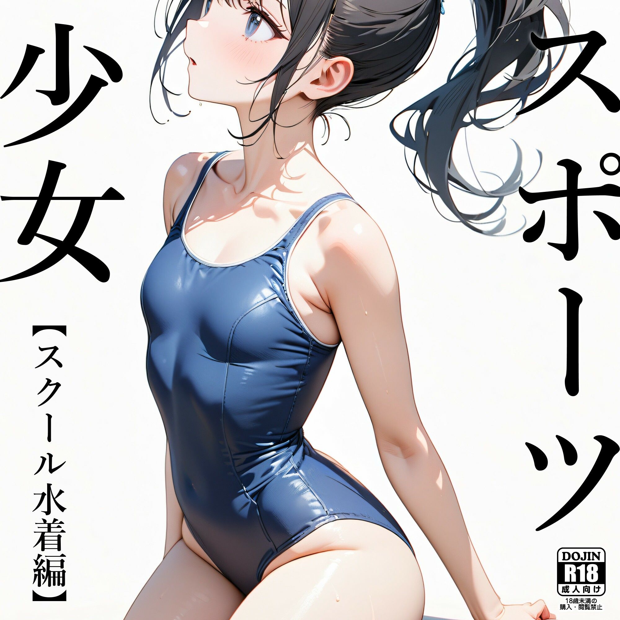 サンプル画像1:スポーツ少女 【スクール水着編】(電脳戯画) [d_399807]