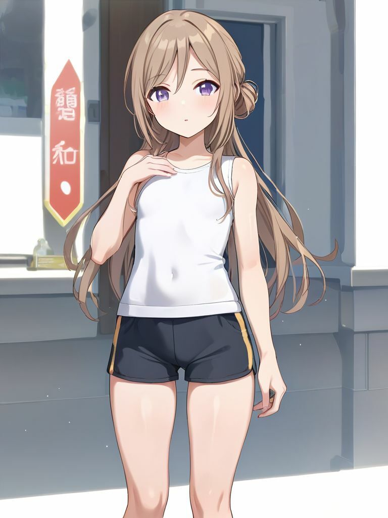 サンプル画像1:学園ア〇ドルマスター(川瀬と遊園地) [d_399838]