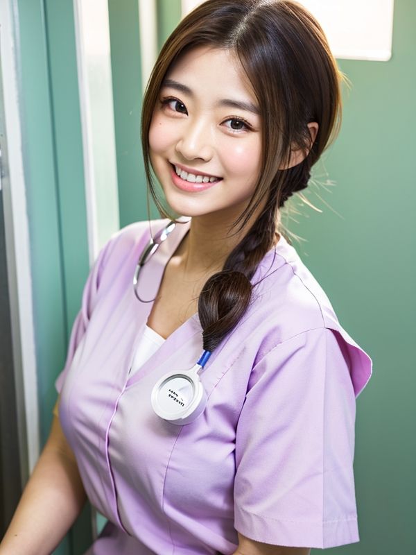 サンプル画像3:AI着衣系ナース画像集(surrealist) [d_399877]