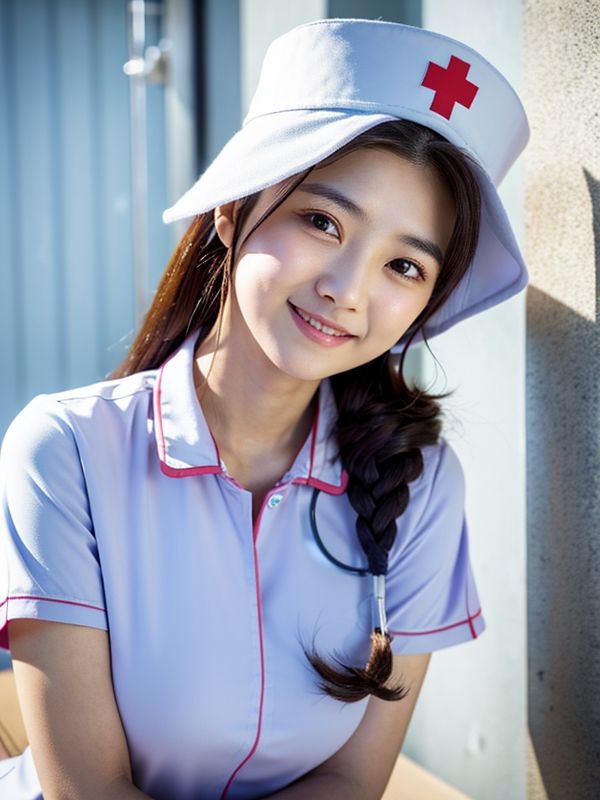 サンプル画像4:AI着衣系ナース画像集(surrealist) [d_399877]