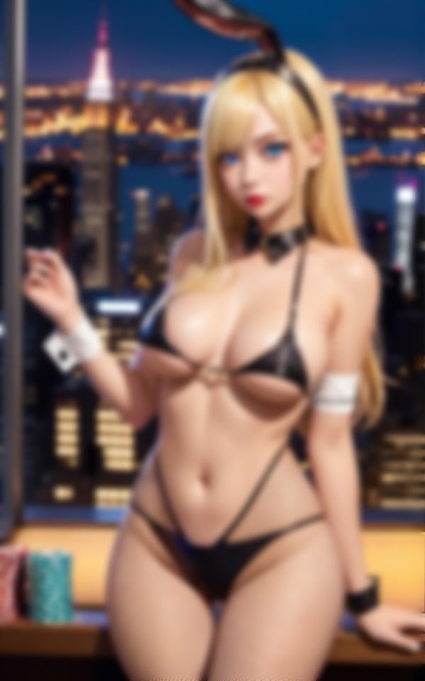 サンプル画像6:新しく配属された外国人金髪コスプレバニーガールがエロすぎる…。(AIジェネレーション) [d_400103]