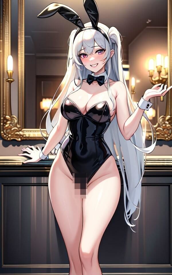 サンプル画像1:バニーちゃんの爆乳(ニャンニャン) [d_400113]