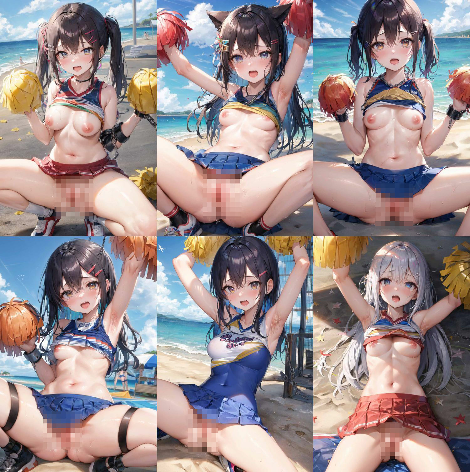 サンプル画像5:野外で拘束犯●れチアガール vol2(すもぽん) [d_400150]