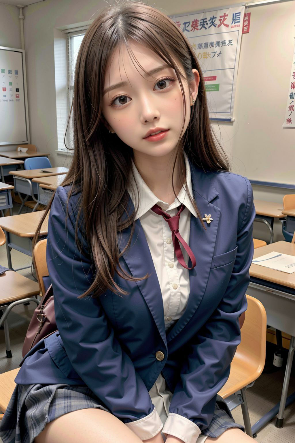 サンプル画像1:私と彼と先生の三角関係(桜坂46) [d_400174]