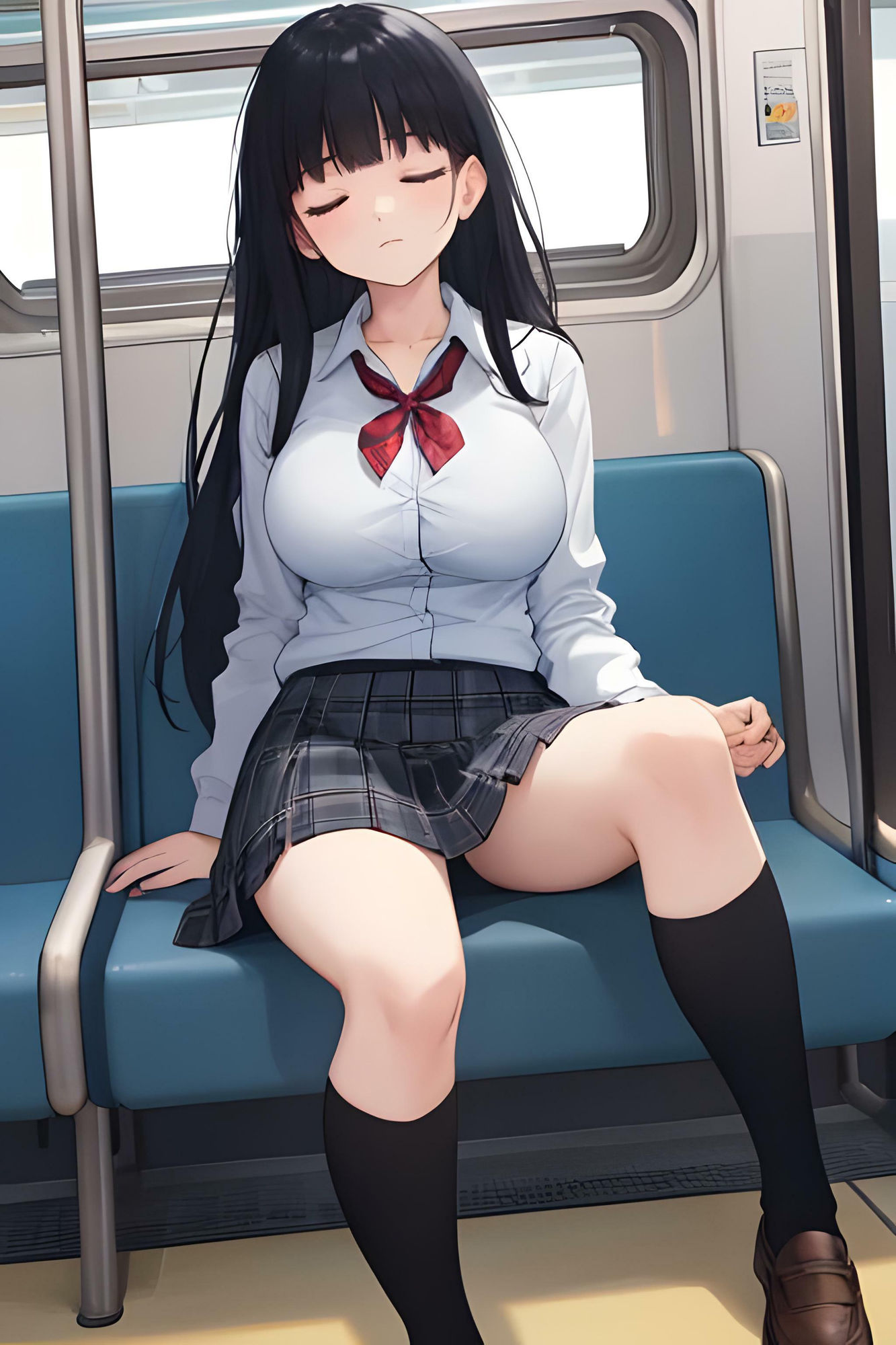 サンプル画像2:朝から中出し通勤電車【夢の男性専用車両】喘ぎ声＆セリフ付き100枚収録〈高画質450ページ〉(暗黒おとなくらぶ) [d_400204]