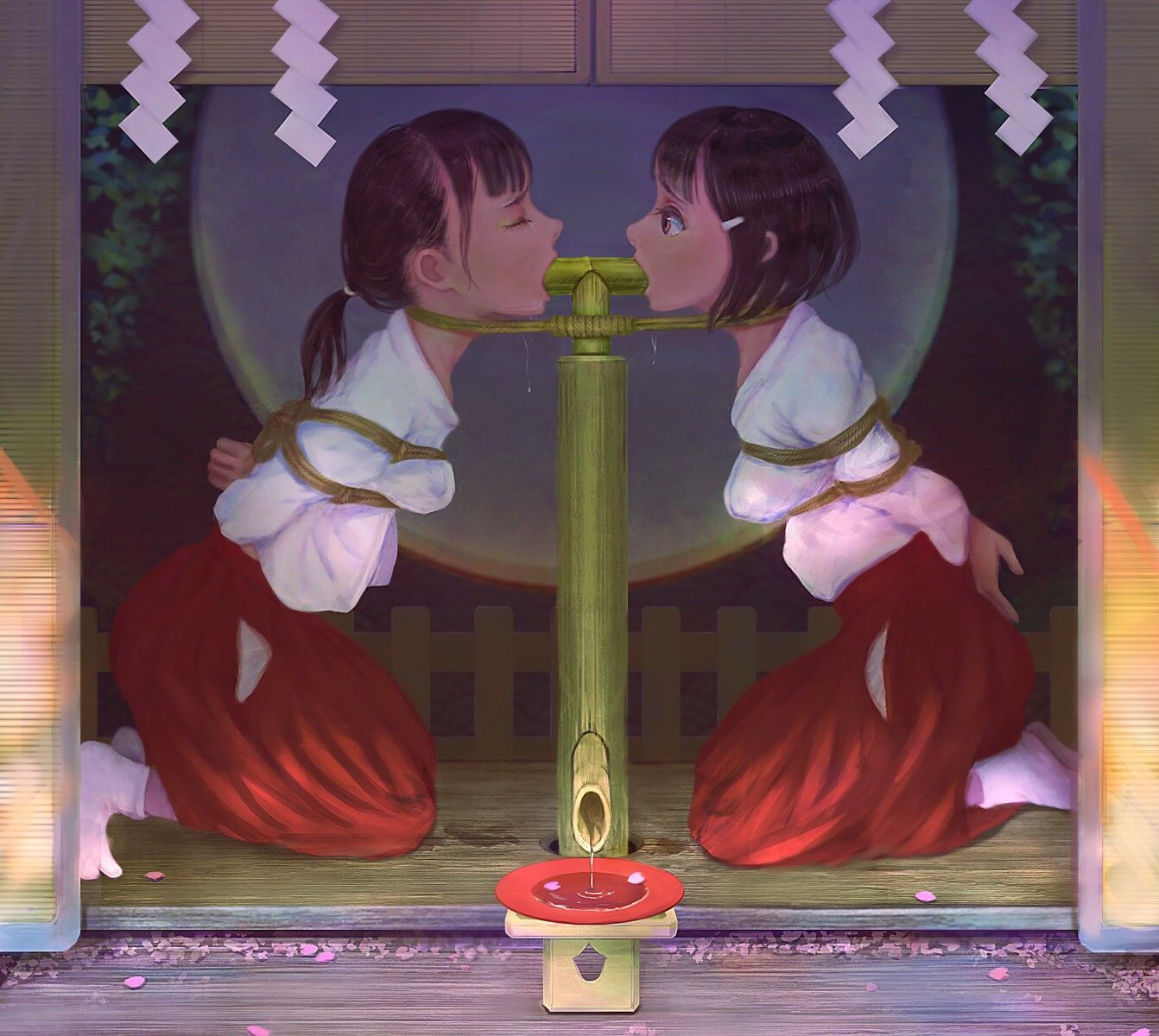 サンプル画像1:巫女×縄 第1巻(ikelag) [d_400231]