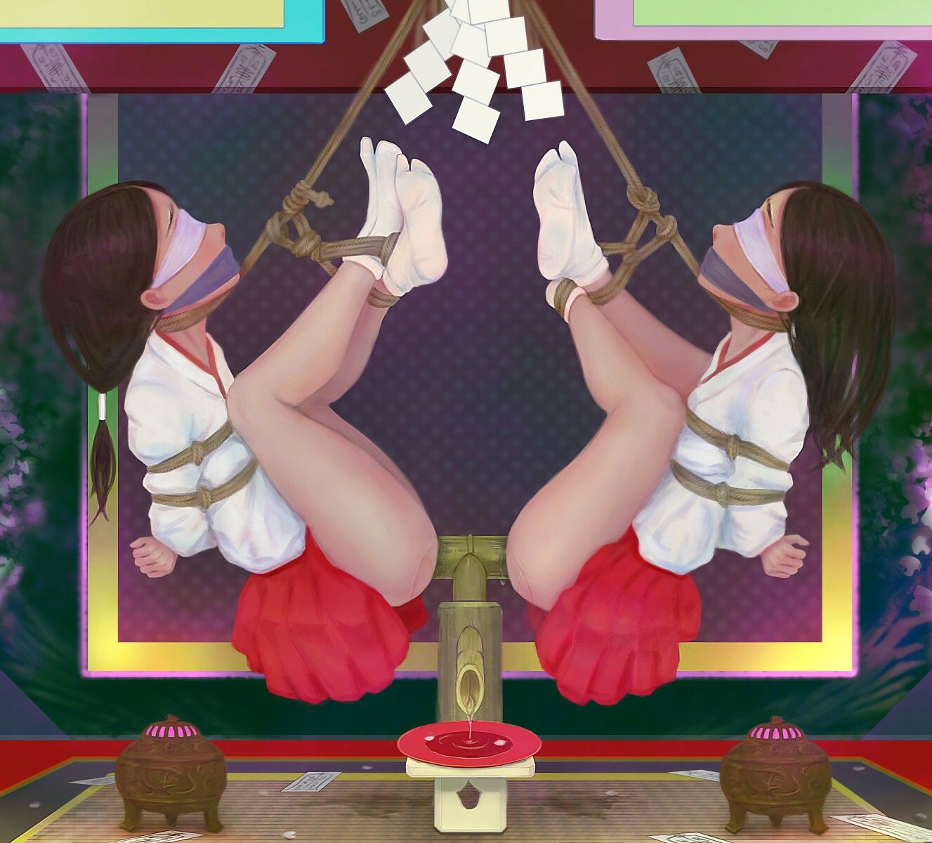 サンプル画像2:巫女×縄 第1巻(ikelag) [d_400231]