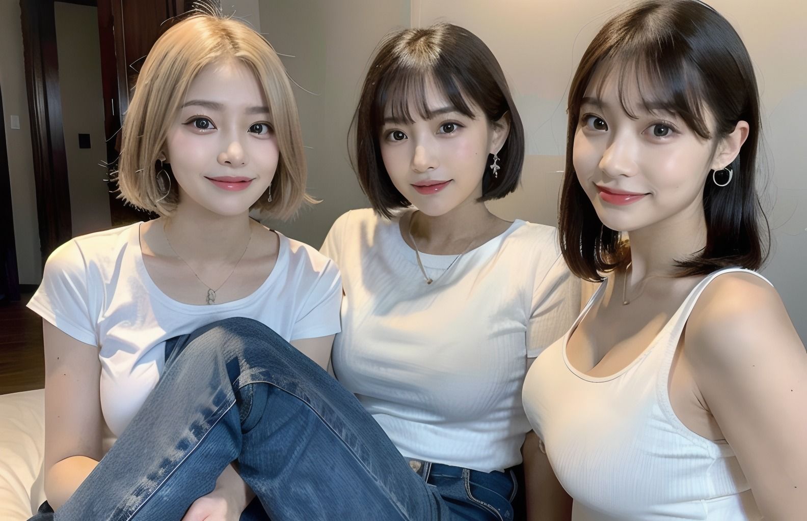 サンプル画像1:オトコの夢物語(AIコスプレ美女) [d_400284]