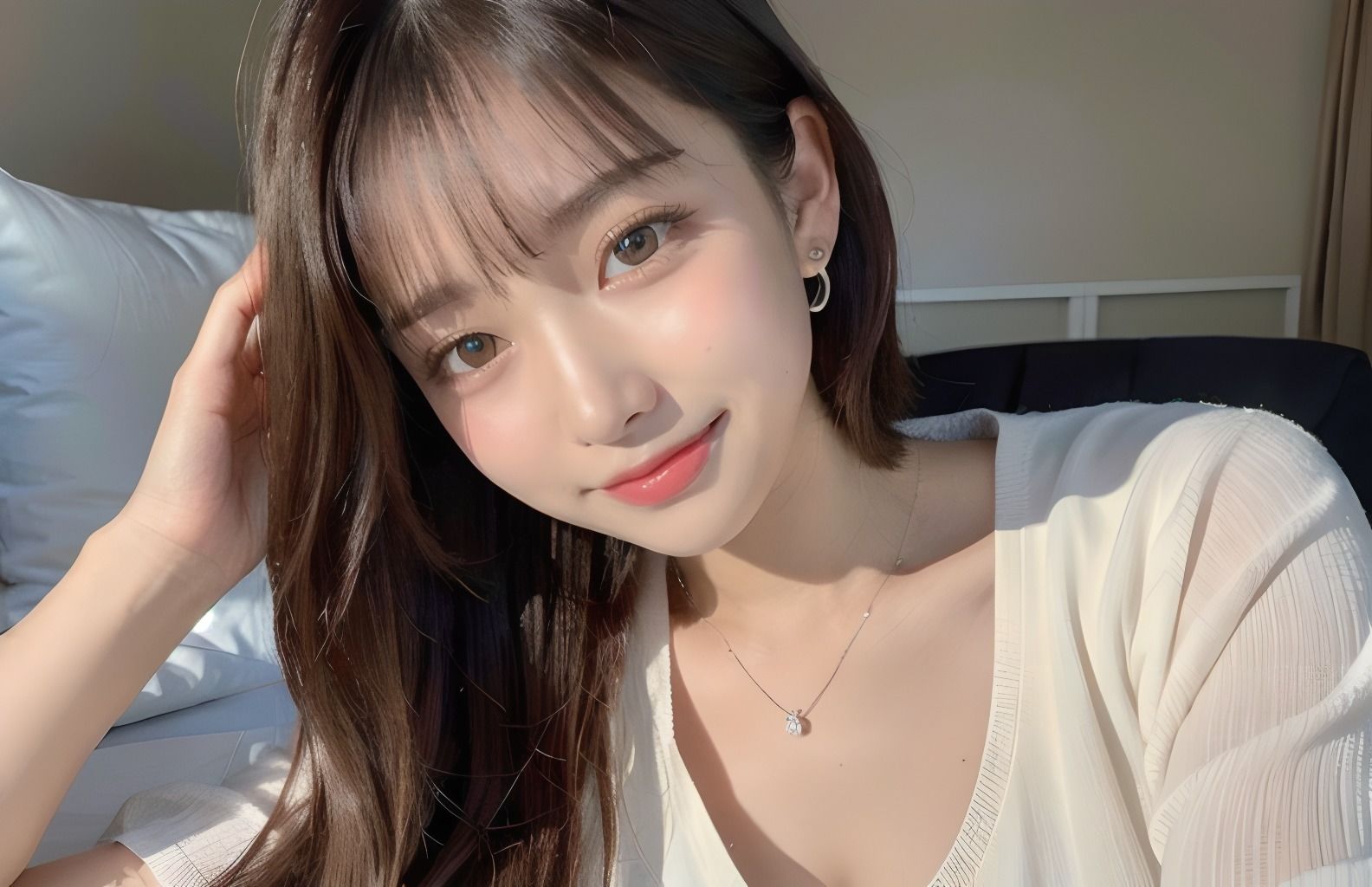 サンプル画像2:オトコの夢物語(AIコスプレ美女) [d_400284]