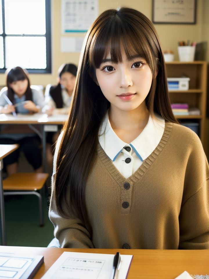 サンプル画像1:大学同期のくそエロビッチとイチャイチャ勉強会？(シンちゃん) [d_400321]