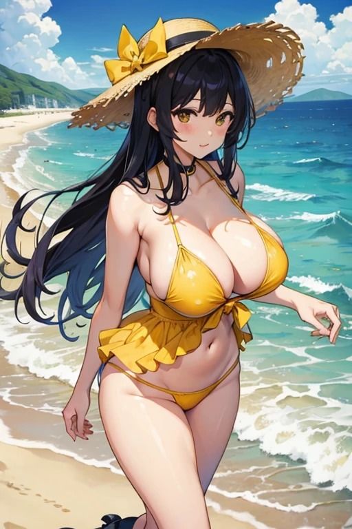 サンプル画像2:海辺でキス魔マッチョ男にナンパされるセクシーお姉さん1(fundreamer) [d_400330]