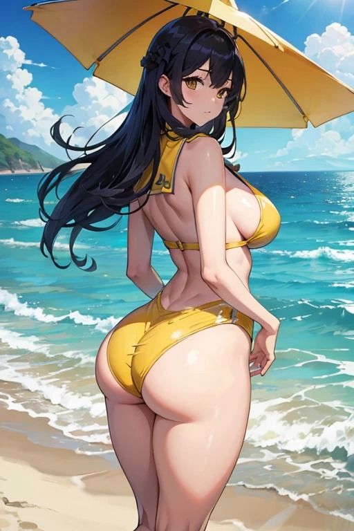 サンプル画像3:海辺でキス魔マッチョ男にナンパされるセクシーお姉さん1(fundreamer) [d_400330]