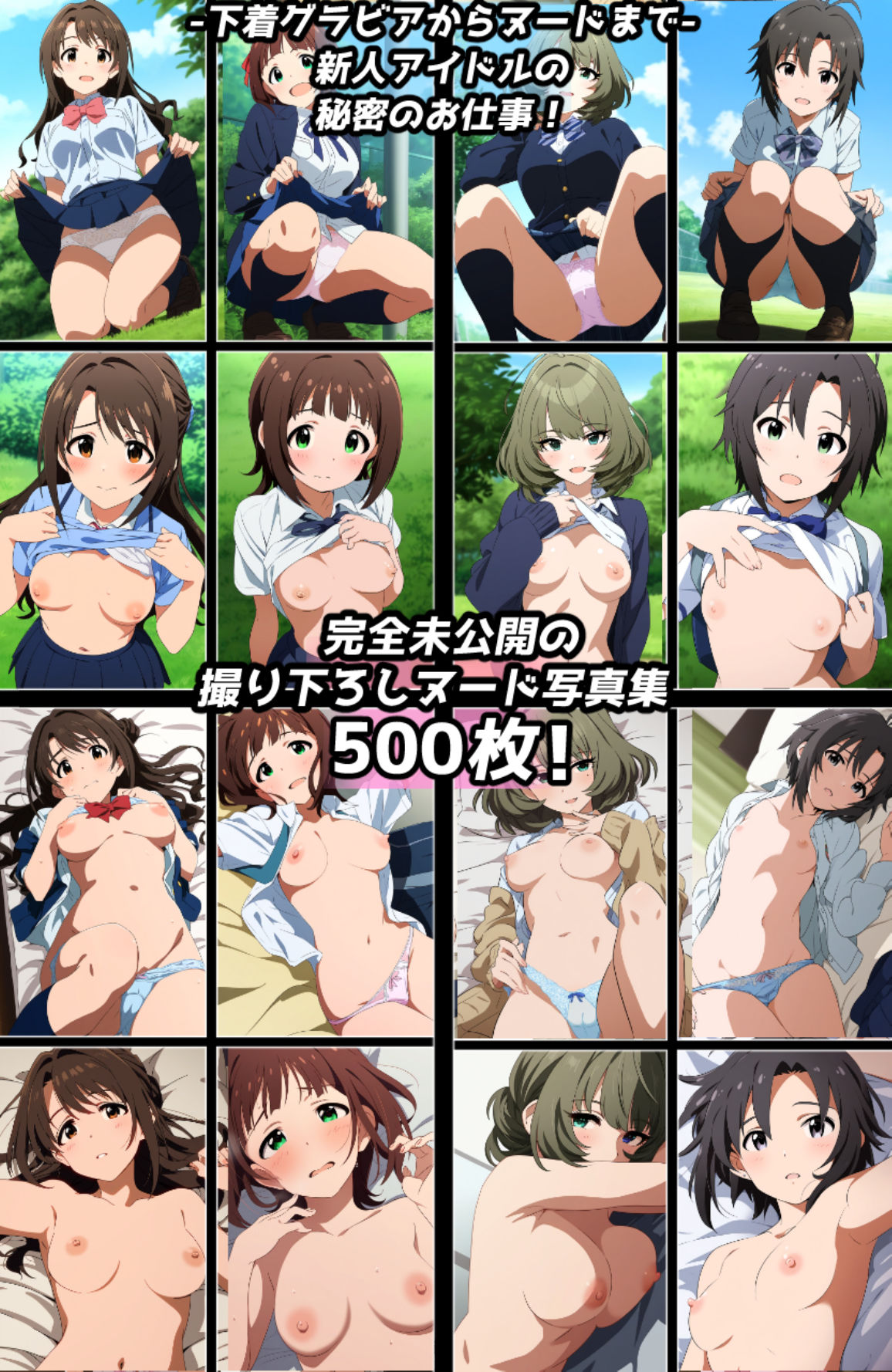 サンプル画像2:半脱ぎ＆下着フェチ特化 2010年代アニメ作画特集 アイドル撮影会編 その1 -500枚を撮影-(青山堂) [d_400361]