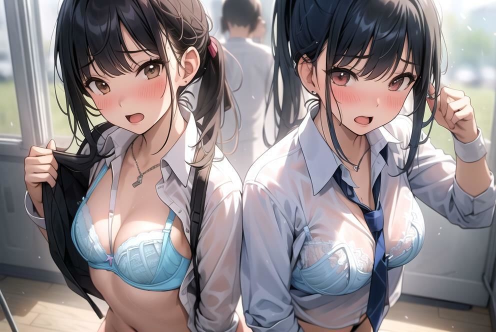 サンプル画像5:【あつがりな私たち】 地球温暖化は深刻化 日本の南に位置する私たちの学校は サウナ状態 服より命を優先した私達が直面したのは カラダの温暖化問題でした・・ ＃10(スタジオかぐや) [d_400454]