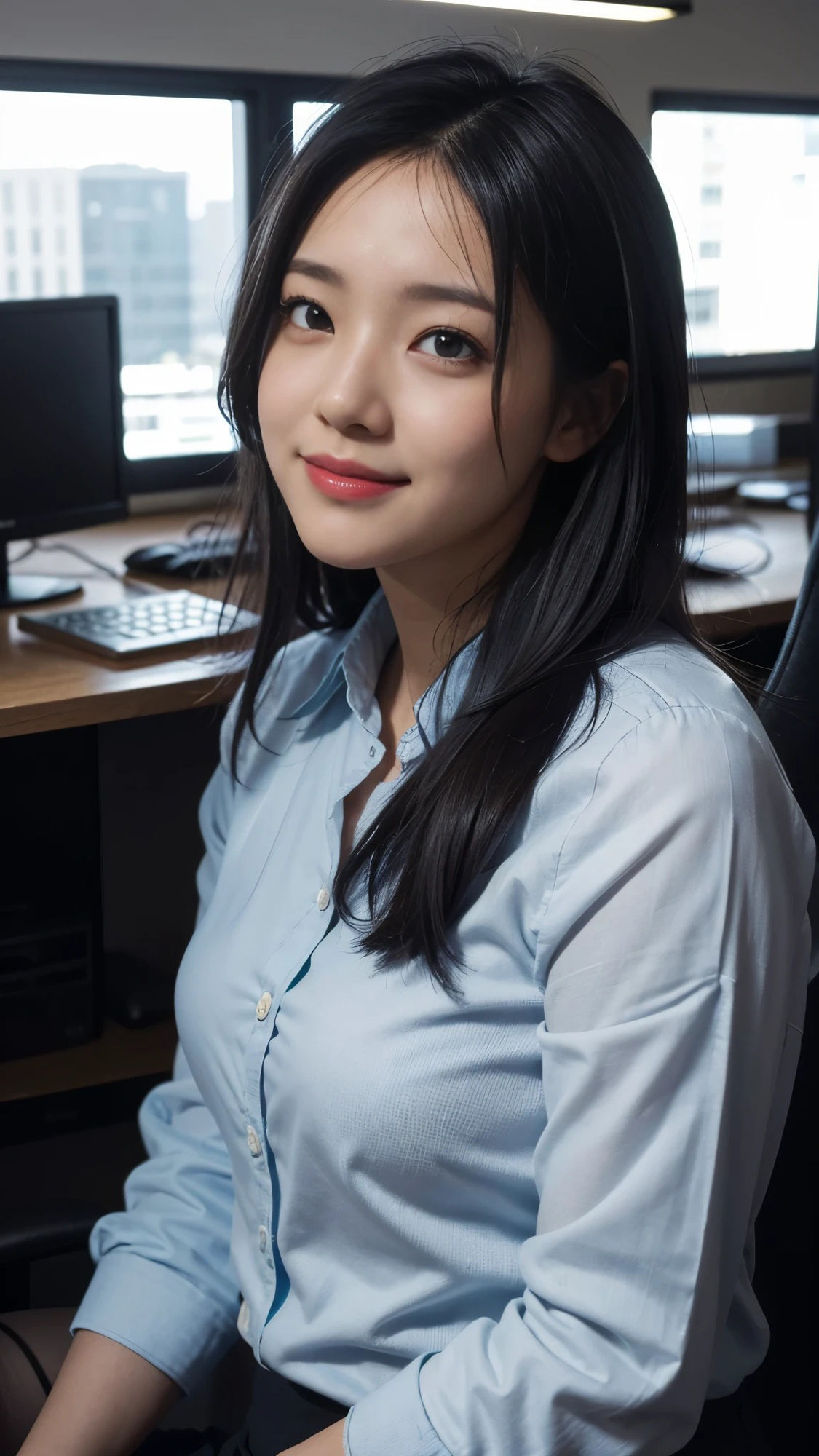 サンプル画像2:スケスケカメラで美人なOL先輩上司を撮影した結果(AI GAL 24) [d_400512]