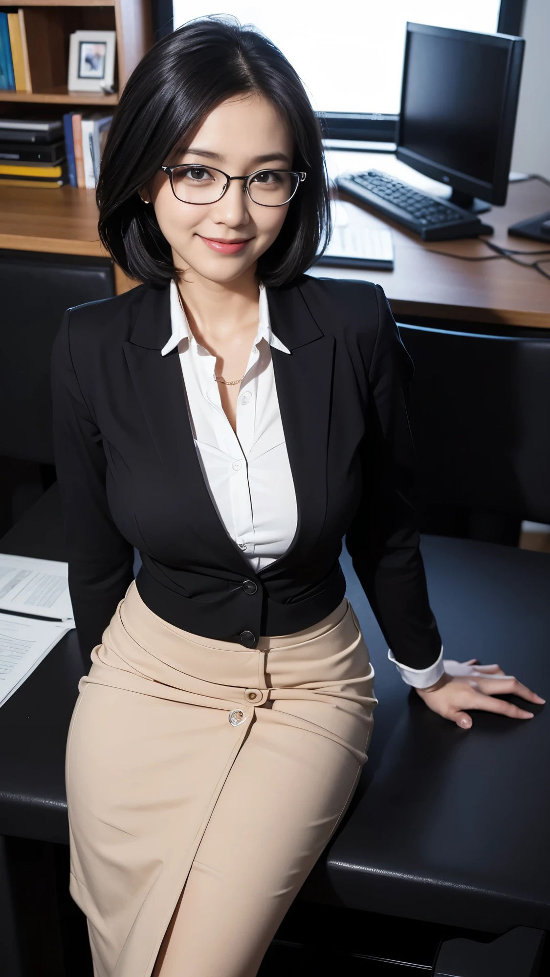 サンプル画像3:スケスケカメラで美人なOL先輩上司を撮影した結果(AI GAL 24) [d_400512]