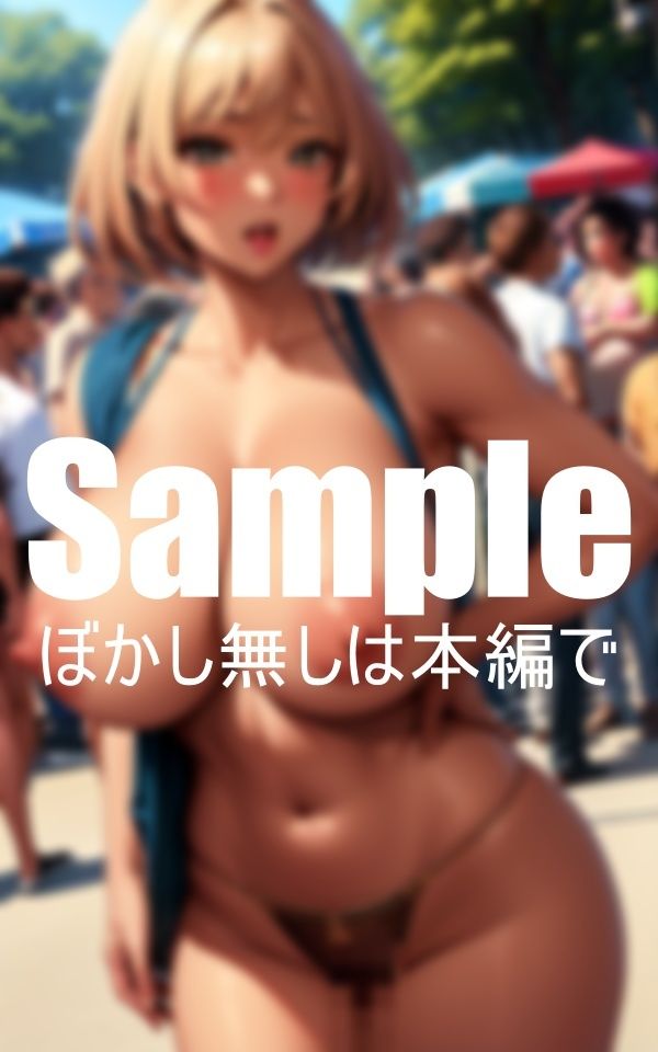 サンプル画像2:爆乳褐色ギャルの青空露出(美女コレクター) [d_400521]