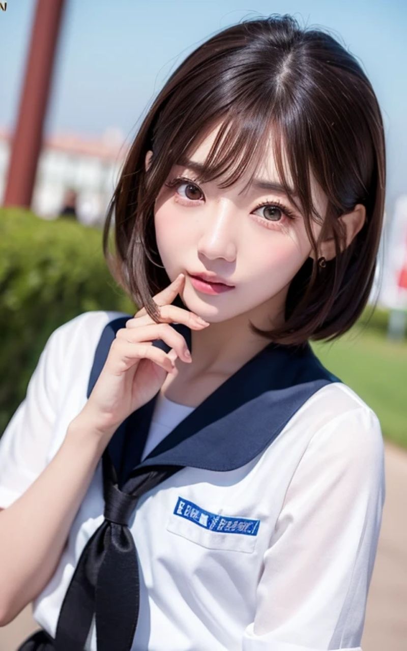 サンプル画像5:AI激カワ美少女 女子校生編(AI KE26) [d_400574]