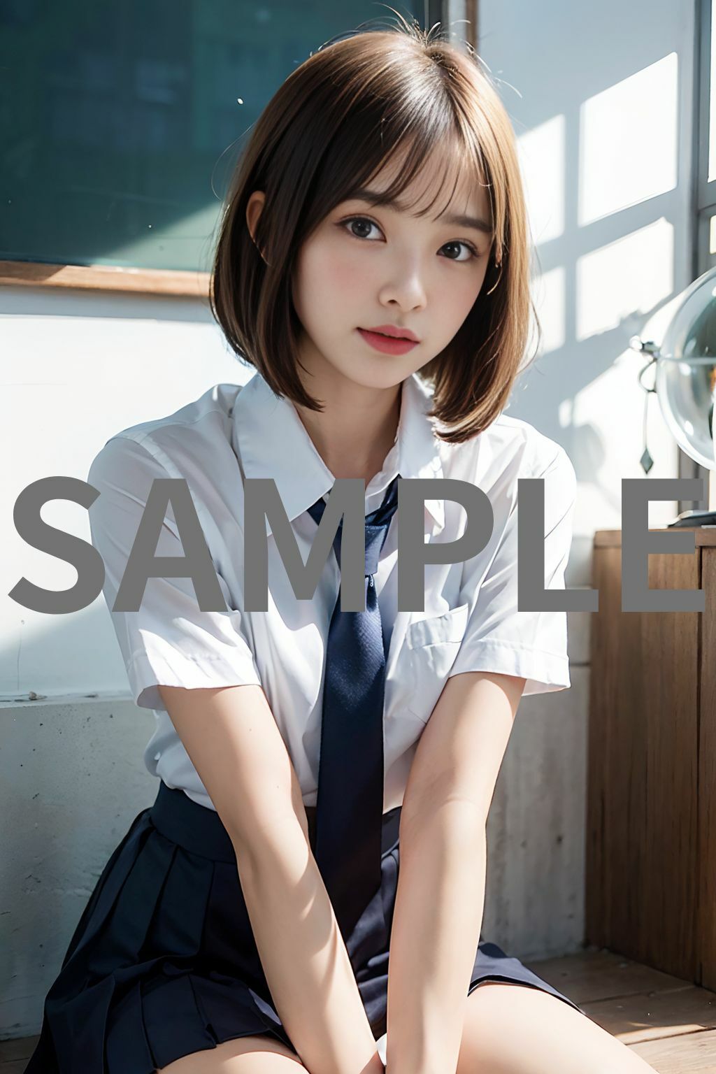 サンプル画像1:貧乳 女子校生(Ai 美女図缶) [d_400637]