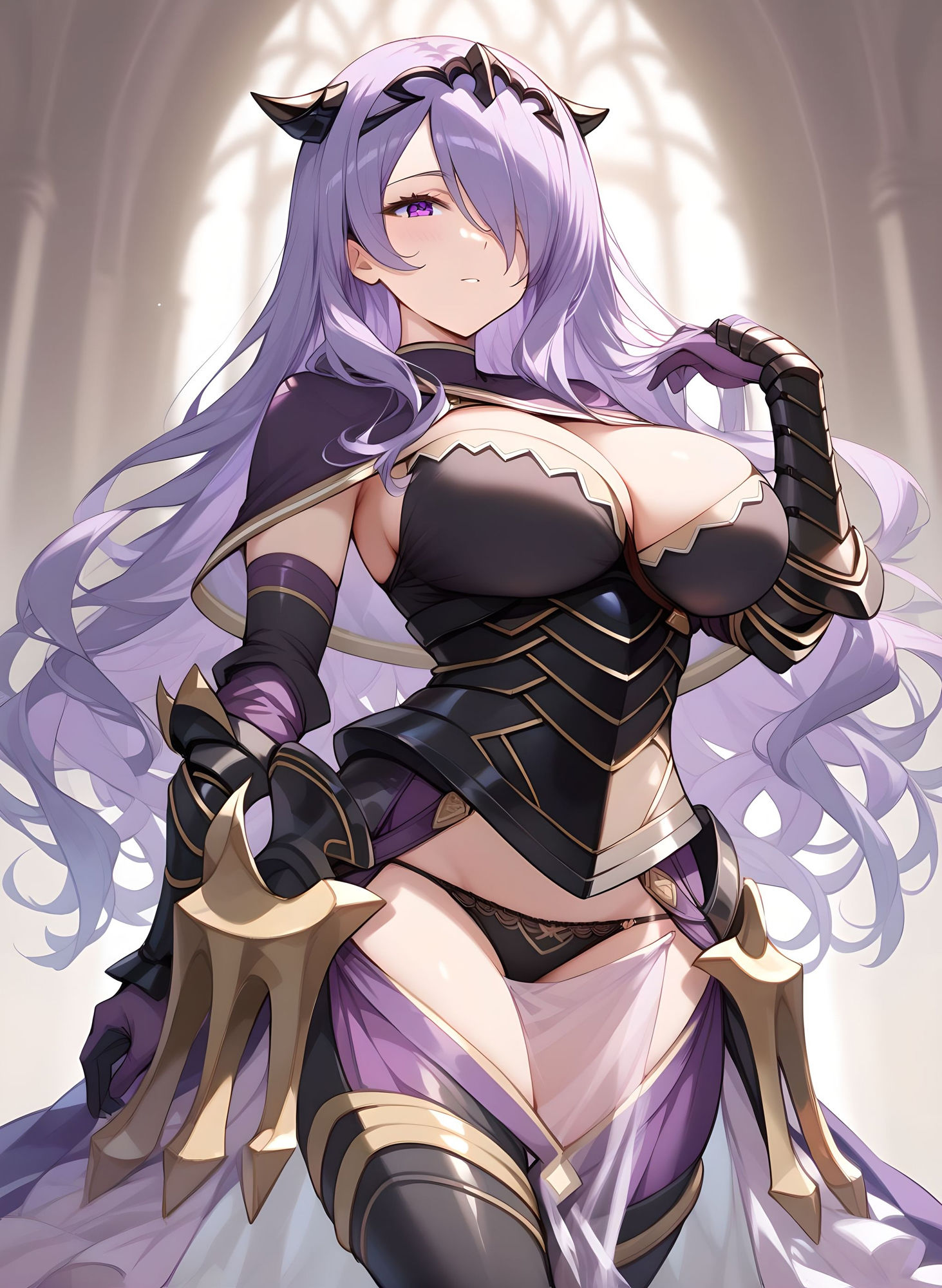 サンプル画像1:クイーンズファ◯ク より奥まで、より激しく、性行為！(AIスイミング) [d_400646]