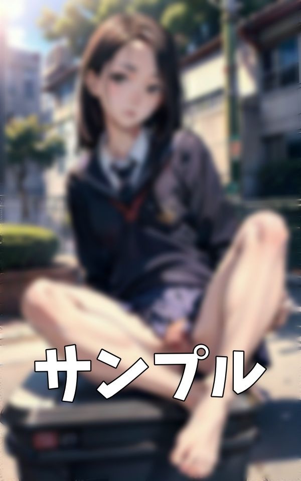 サンプル画像2:田舎のJK開脚！反抗期になったJKが近所のおじさんに見せつけるスペシャル！(大人の妄想教科書) [d_400736]