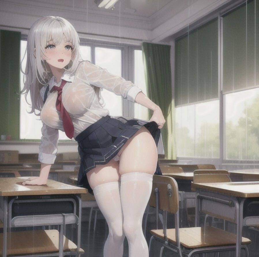 サンプル画像4:汗だくで透ける制服(天然人) [d_400787]