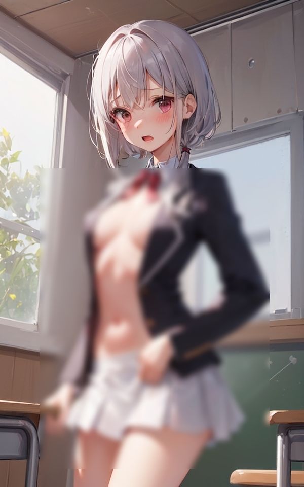 サンプル画像3:かわいい転校生を抜き打ちチェック(ペロメロン) [d_400852]