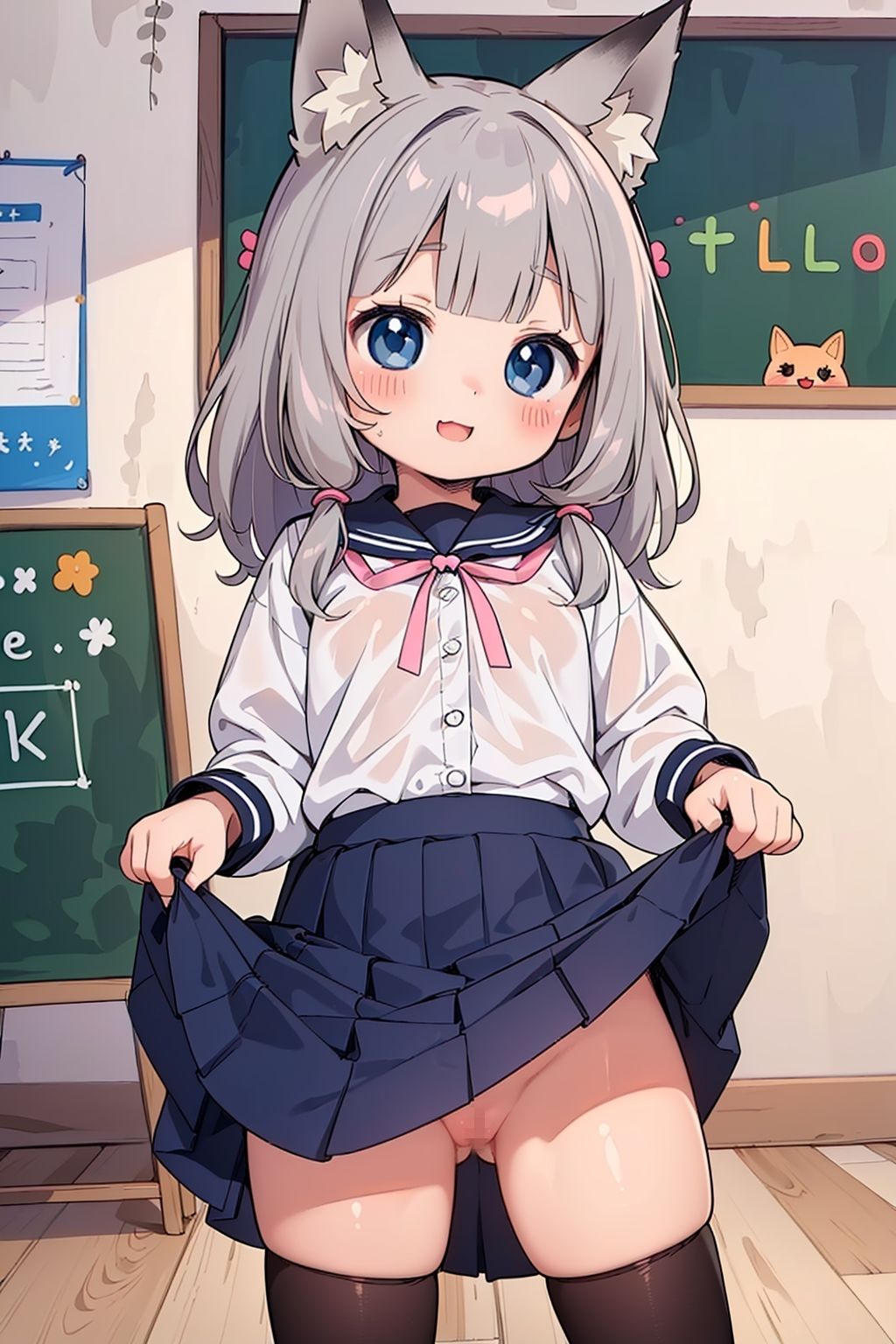 サンプル画像2:ケモミミ学園の生徒たちはとにもかくにもスジが良い(謎の海産物) [d_400887]