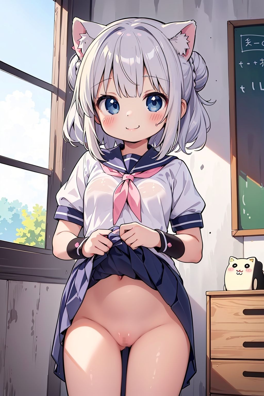 サンプル画像3:ケモミミ学園の生徒たちはとにもかくにもスジが良い(謎の海産物) [d_400887]