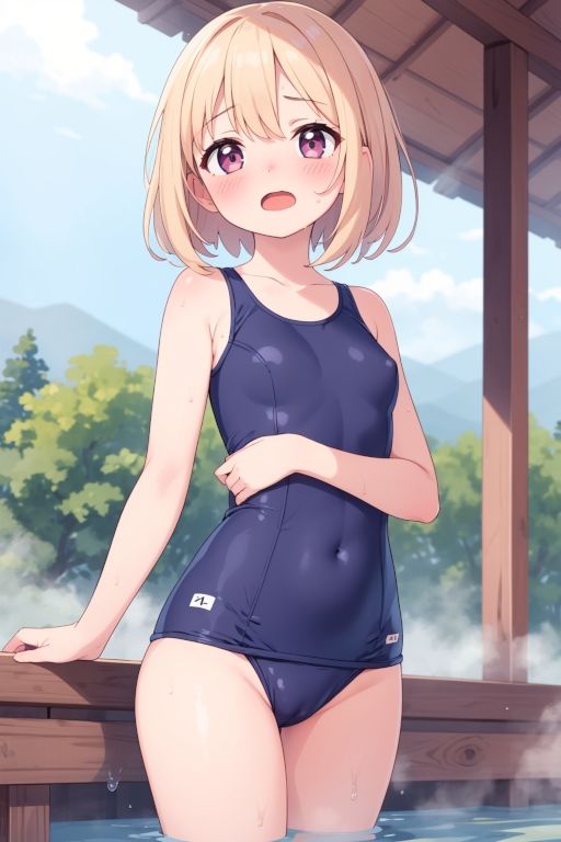 サンプル画像3:貧乳美少女画集No.001 スクール水着編 51枚(愛のA工房) [d_400923]