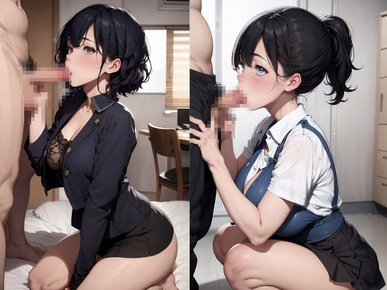 サンプル画像4:「こんなおばさんでも勃起してくれるの？」肉感的な熟女の年上女上司に誘惑されてしまった(じゅくじゅくウィッチアカデミー) [d_400943]