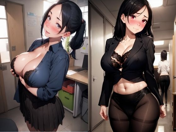 サンプル画像5:「こんなおばさんでも勃起してくれるの？」肉感的な熟女の年上女上司に誘惑されてしまった(じゅくじゅくウィッチアカデミー) [d_400943]