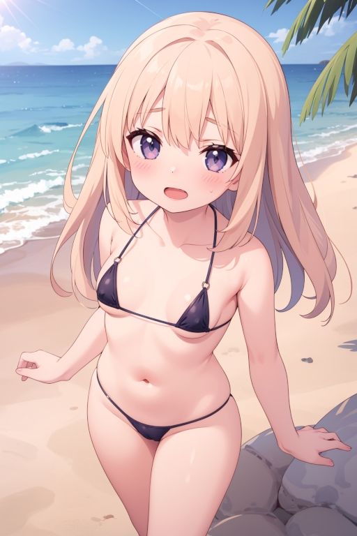 サンプル画像3:貧乳美少女画集No.003 ビキニ水着編 75枚(愛のA工房) [d_400967]