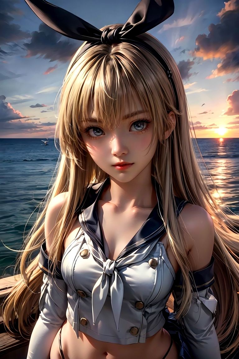 サンプル画像1:島風☆写真集（艦◯れのキャラ）(クルミンのワンダーランド) [d_401016]