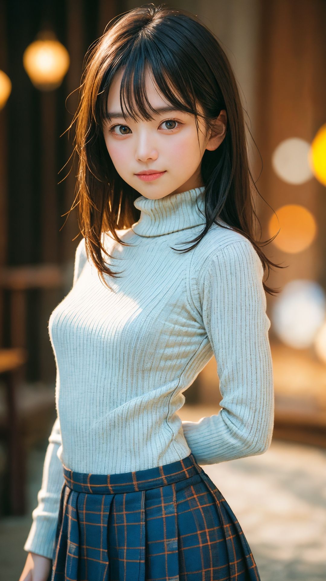 サンプル画像1:cacolog 1213 タートルネック(niur) [d_401030]