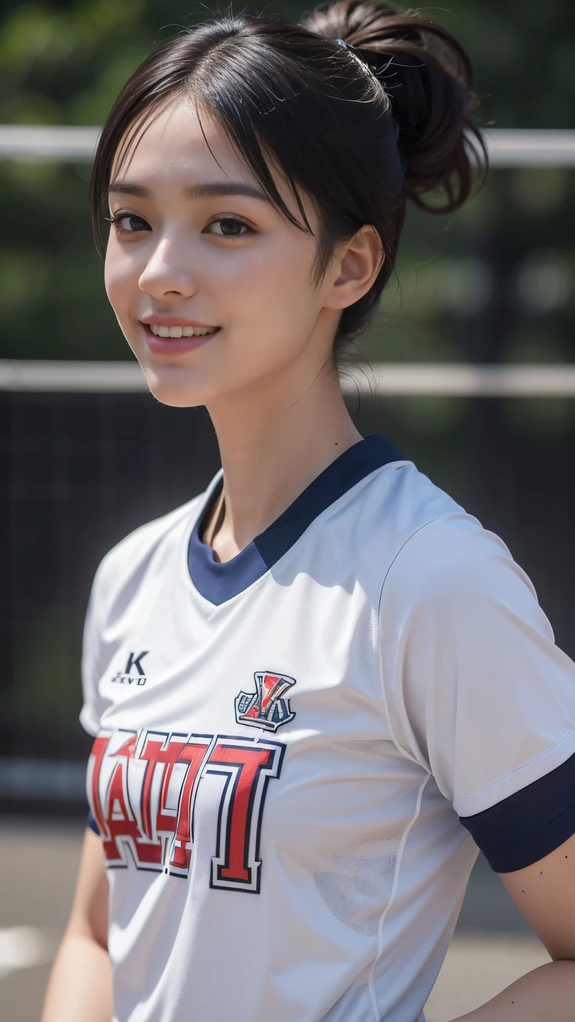 サンプル画像1:スケスケカメラで美人バレーボール選手を撮影した結果(AI GAL 24) [d_401032]