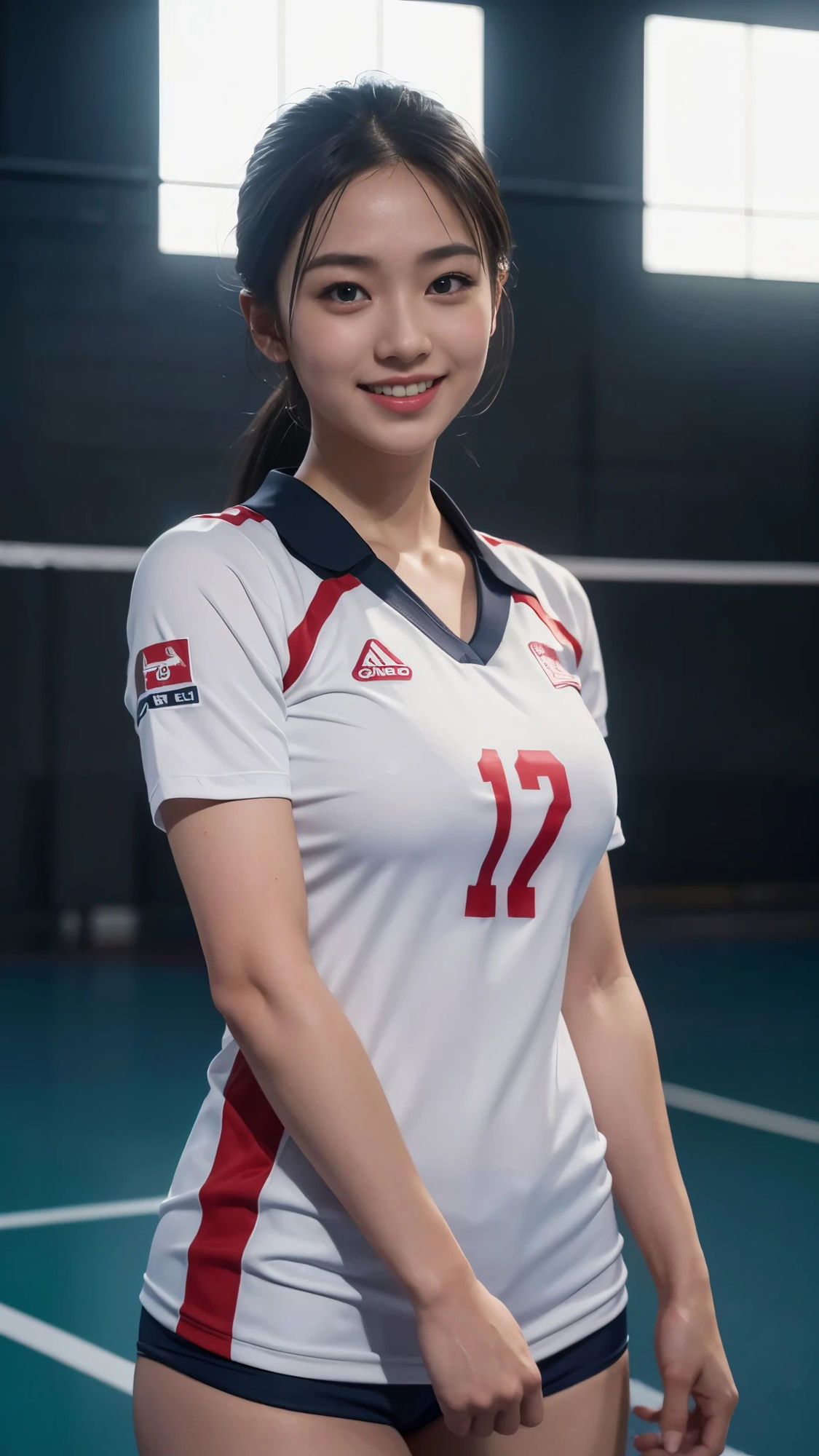 サンプル画像5:スケスケカメラで美人バレーボール選手を撮影した結果(AI GAL 24) [d_401032]