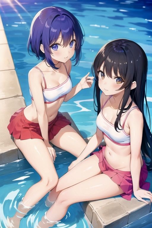 サンプル画像3:お風呂に入る女の子達！かわいいおっぱい祭り！2(はるはるぽん) [d_401038]